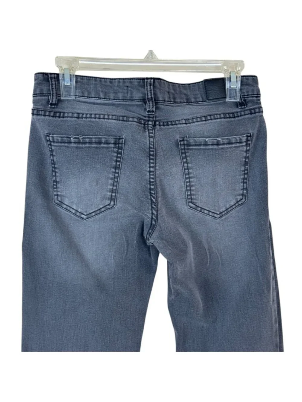 Harper Jeans Grey Faded Women's Size 28 Straight Leg Casual Distressed